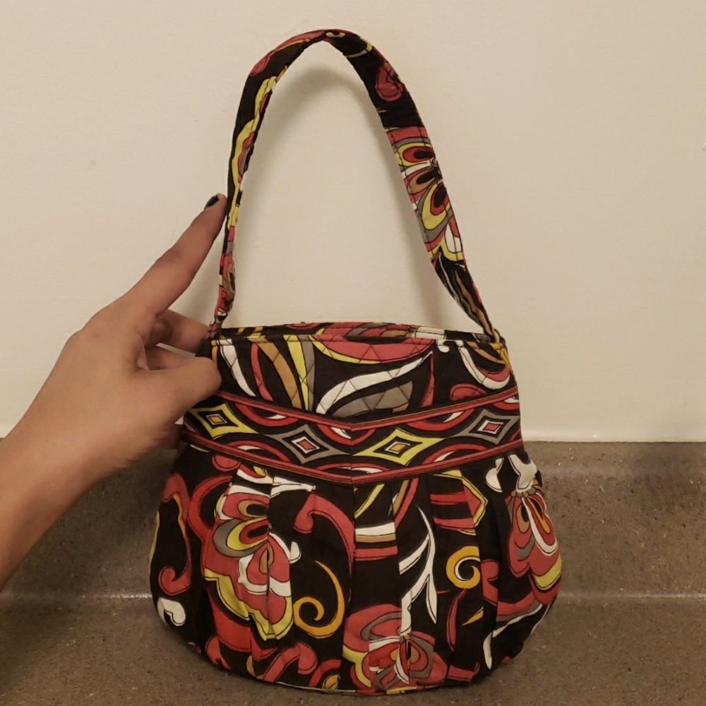 Vera Bradley Hannah Puccini Pleated Quilted Mini Purse